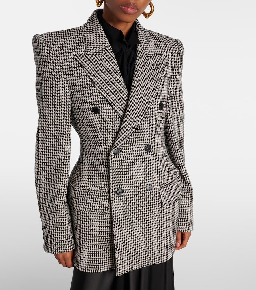Balenciaga Houndstooth wool blazer - Balenciaga - Modalova