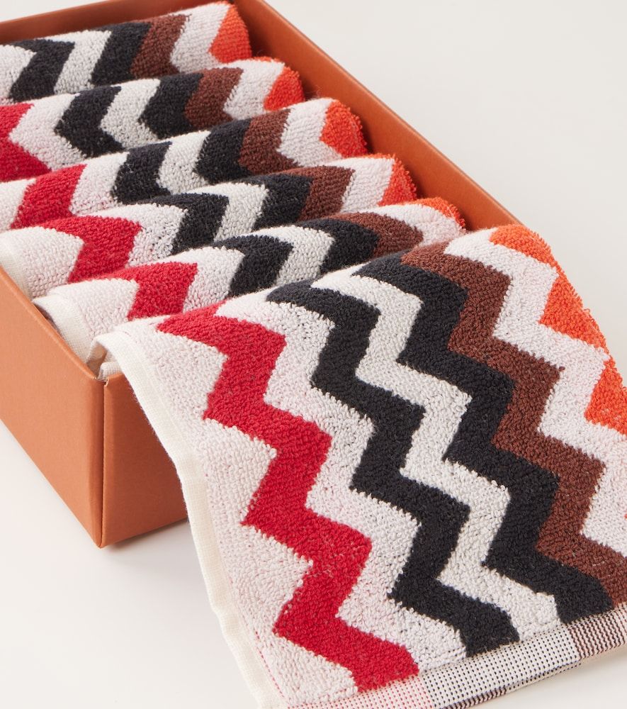 Set de 6 toallas faciales de algodón - Missoni - Modalova
