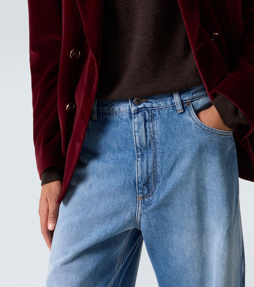 Jeans a gamba larga e vita media - Dolce&Gabbana - Modalova