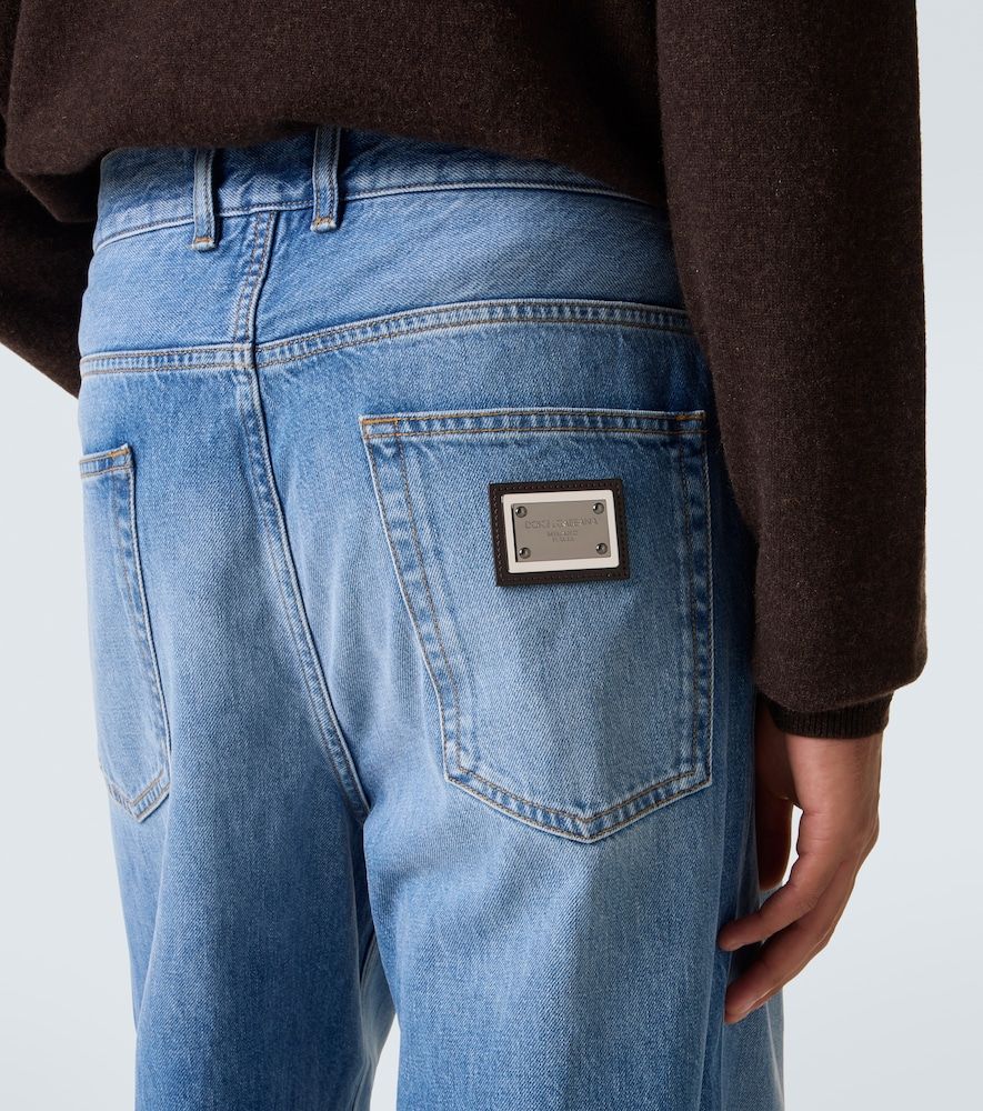 Jeans a gamba larga e vita media - Dolce&Gabbana - Modalova