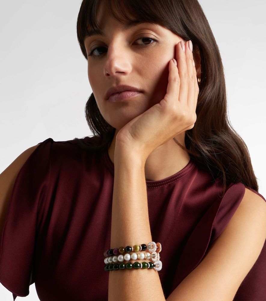 Chakra 18kt bracelet with gemstones - Ananya - Modalova