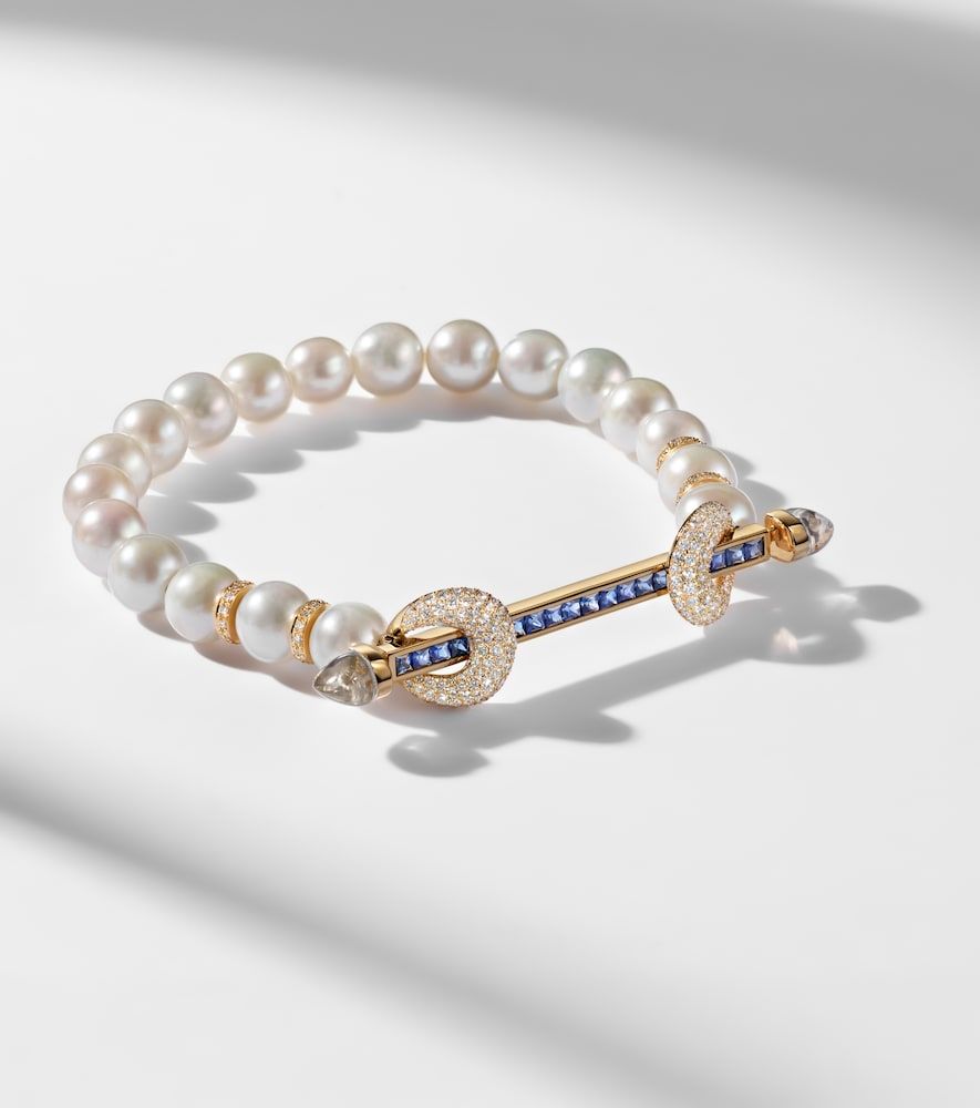 Chakra 18kt bracelet with gemstones - Ananya - Modalova
