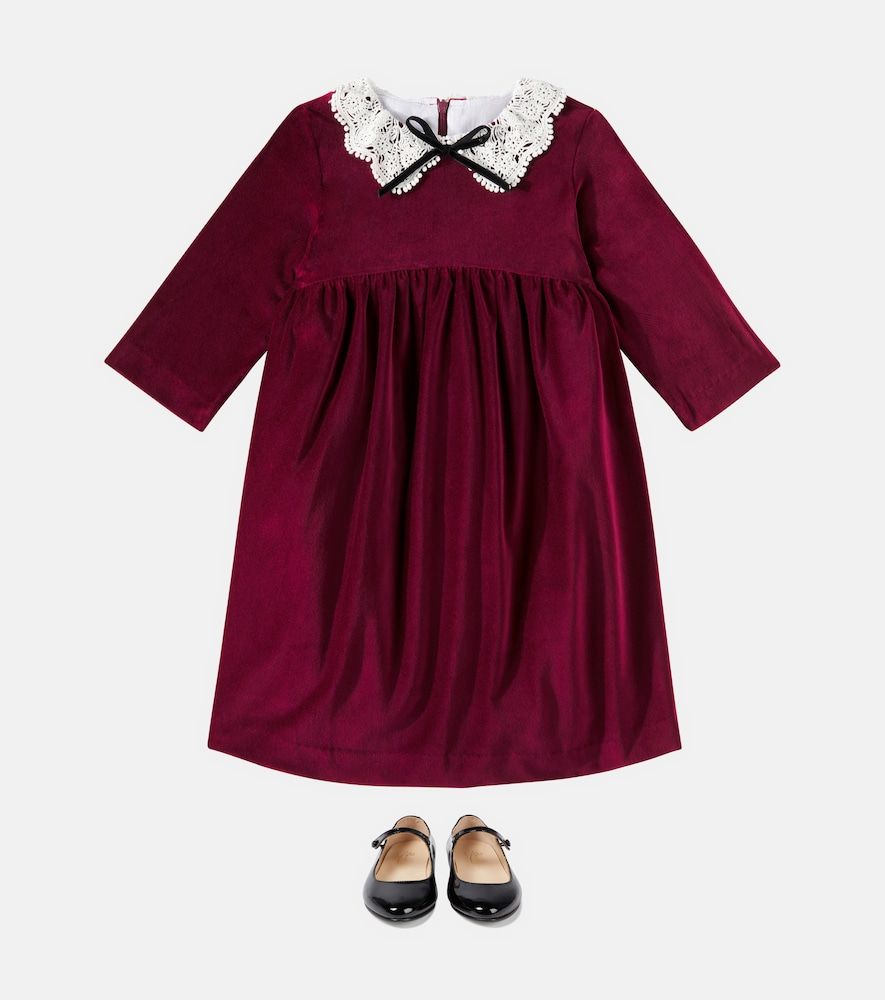 Vestido Antonella de terciopelo de algodón - La Coqueta - Modalova