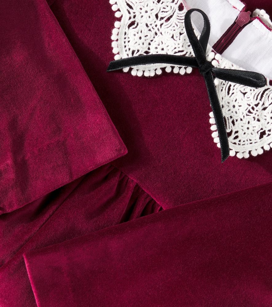 Vestido Antonella de terciopelo de algodón - La Coqueta - Modalova