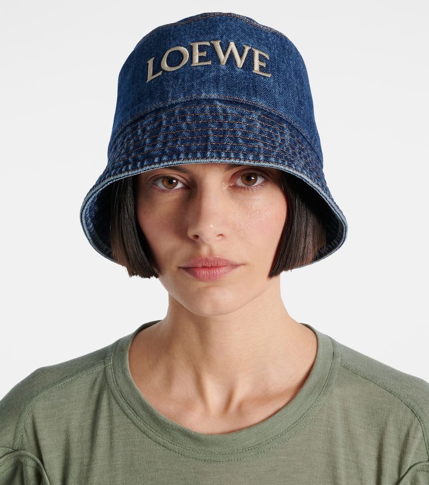 Paula's Ibiza - Cappello da pescatore in denim con logo - Loewe - Modalova