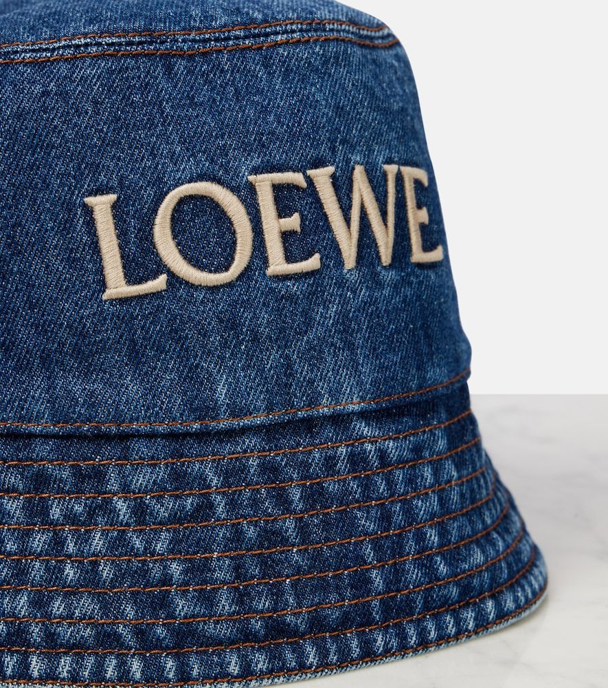 Paula's Ibiza - Cappello da pescatore in denim con logo - Loewe - Modalova