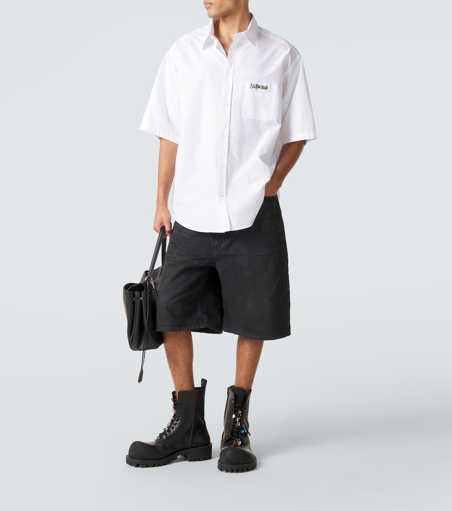 Bermuda Unity di jeans con cintura - Balenciaga - Modalova