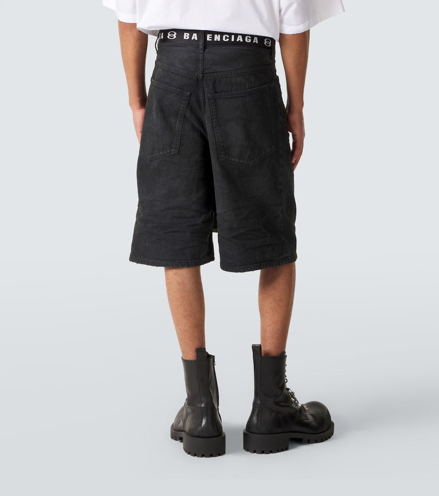 Bermuda Unity di jeans con cintura - Balenciaga - Modalova