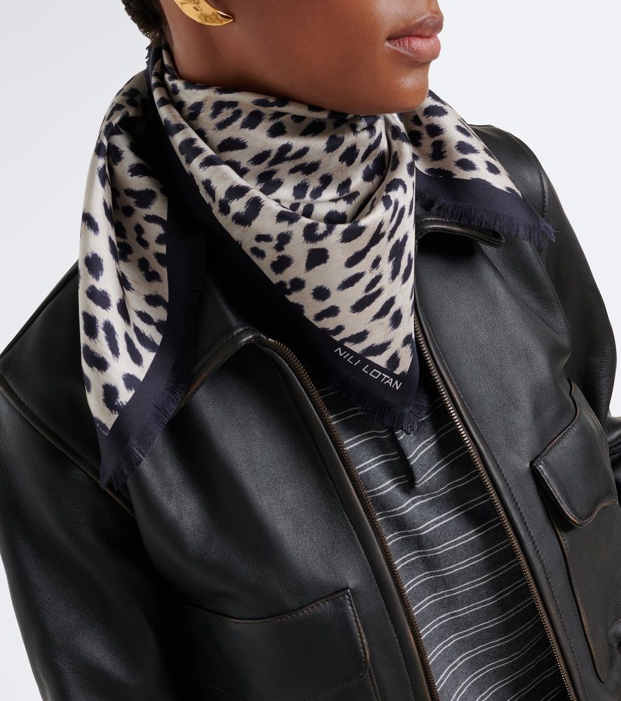 Nili Lotan Leopard print silk scarf - Nili Lotan - Modalova