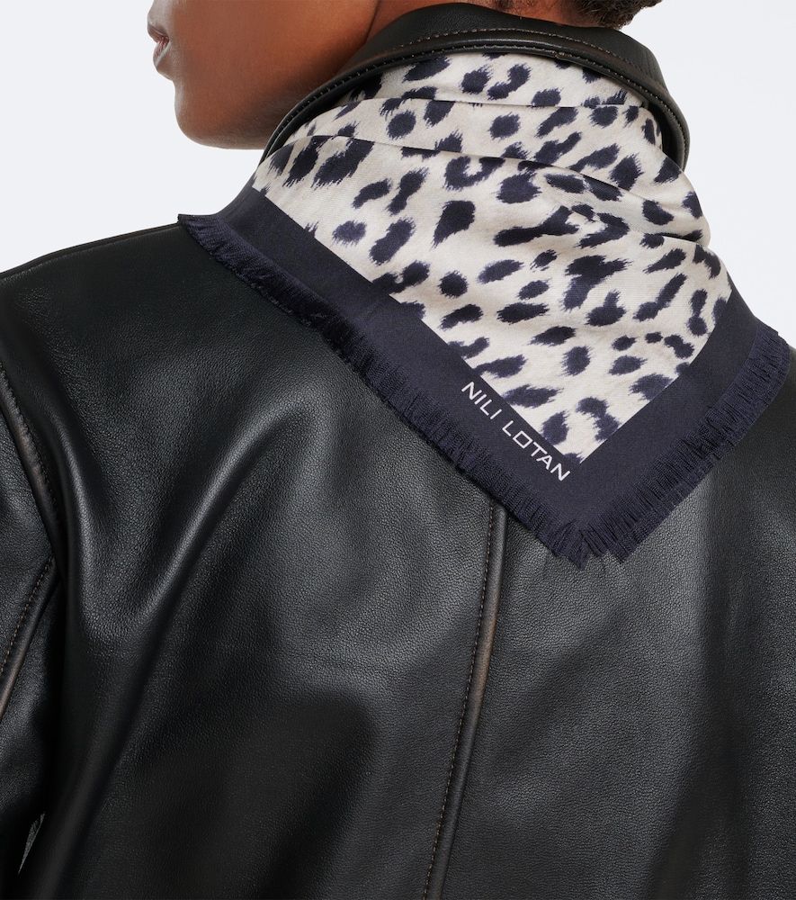Nili Lotan Leopard print silk scarf - Nili Lotan - Modalova