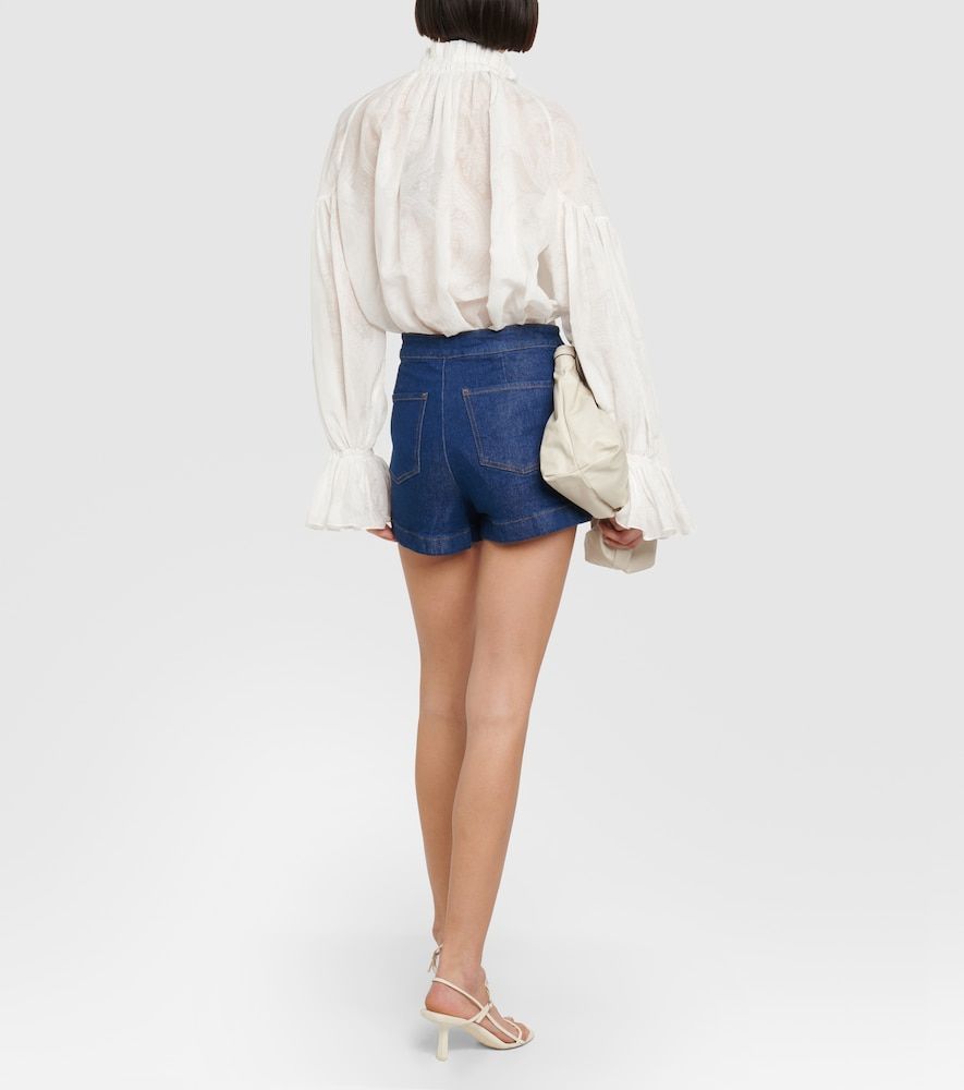 Shorts di jeans Sailor a vita alta - Frame - Modalova