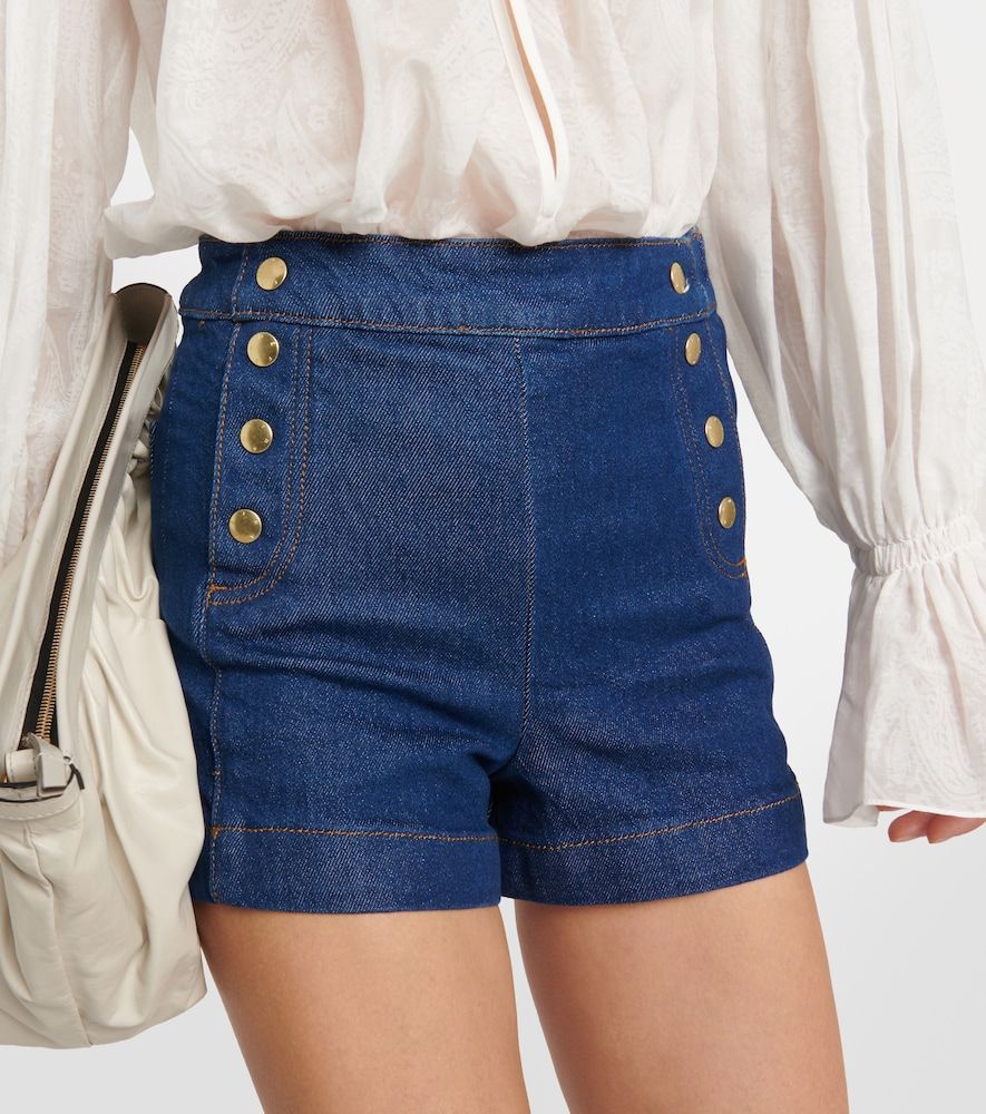 Shorts di jeans Sailor a vita alta - Frame - Modalova