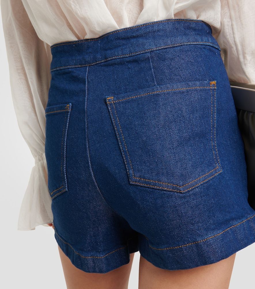 Shorts di jeans Sailor a vita alta - Frame - Modalova