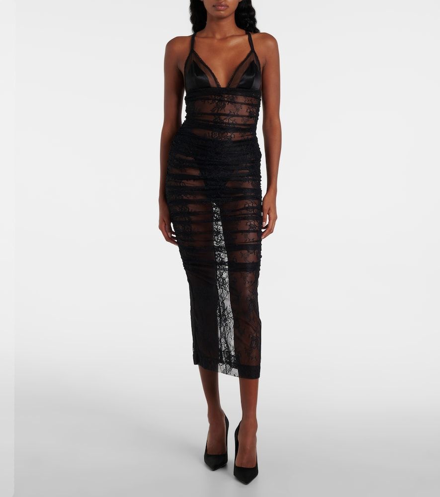 Abito sottoveste in pizzo - Dolce&Gabbana - Modalova