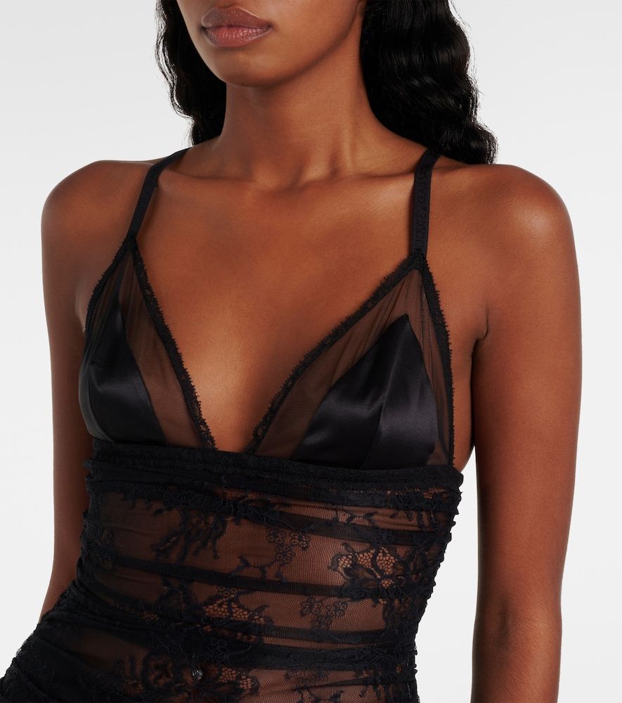Abito sottoveste in pizzo - Dolce&Gabbana - Modalova