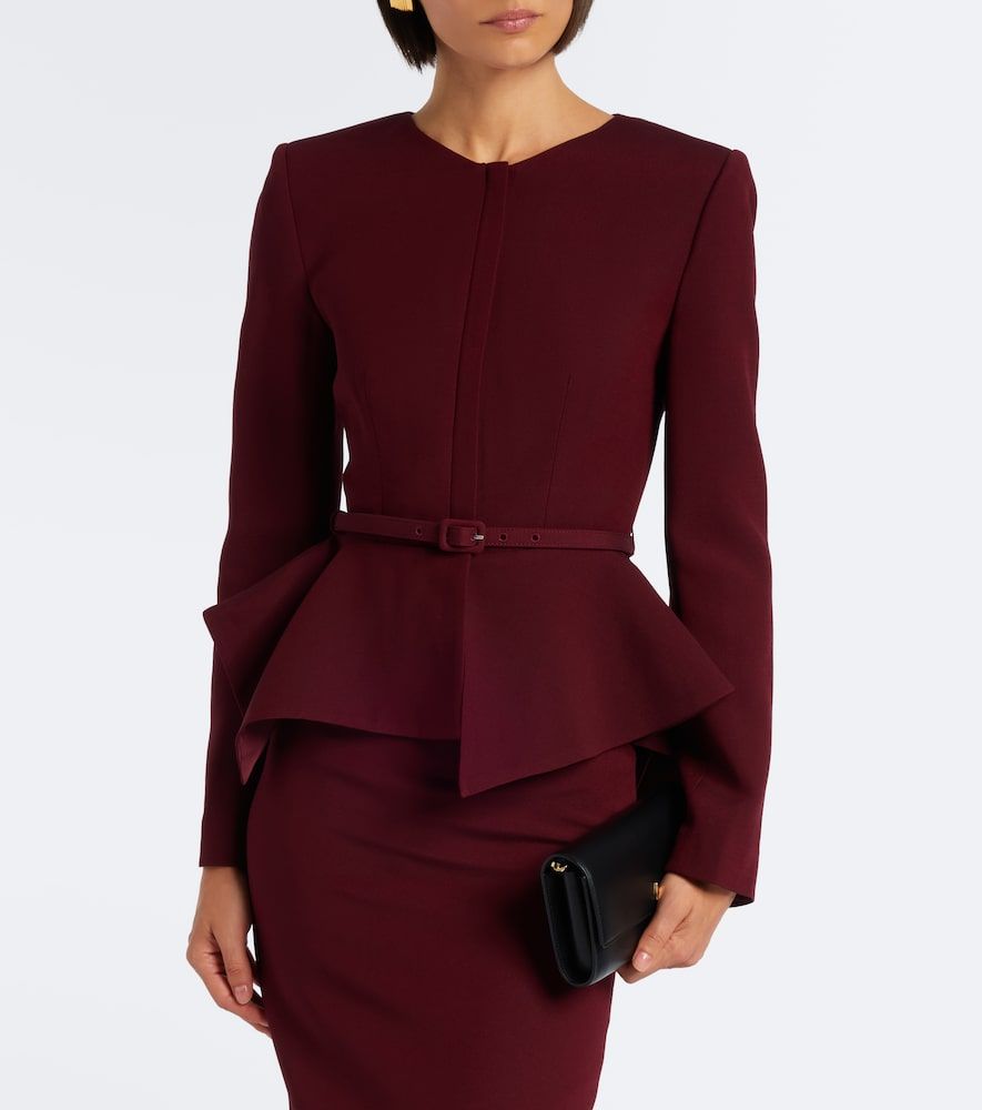 Schößchenjacke aus Wolle und Seide - Roland Mouret - Modalova