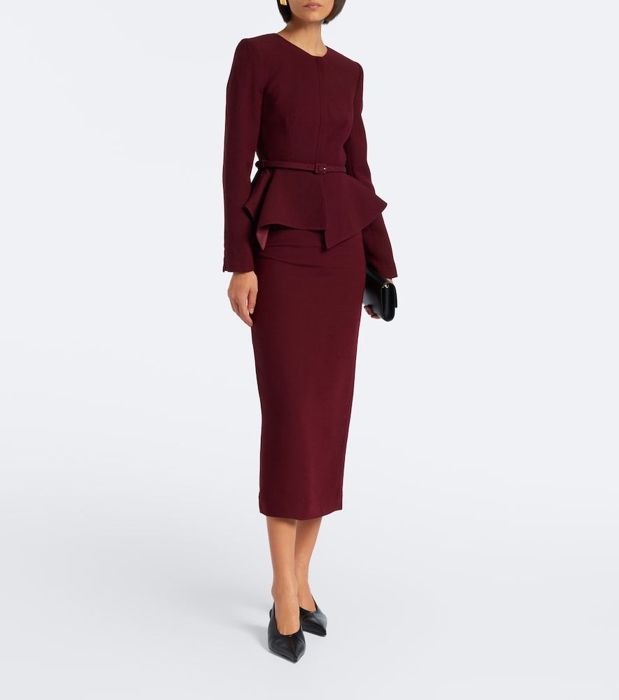 Schößchenjacke aus Wolle und Seide - Roland Mouret - Modalova
