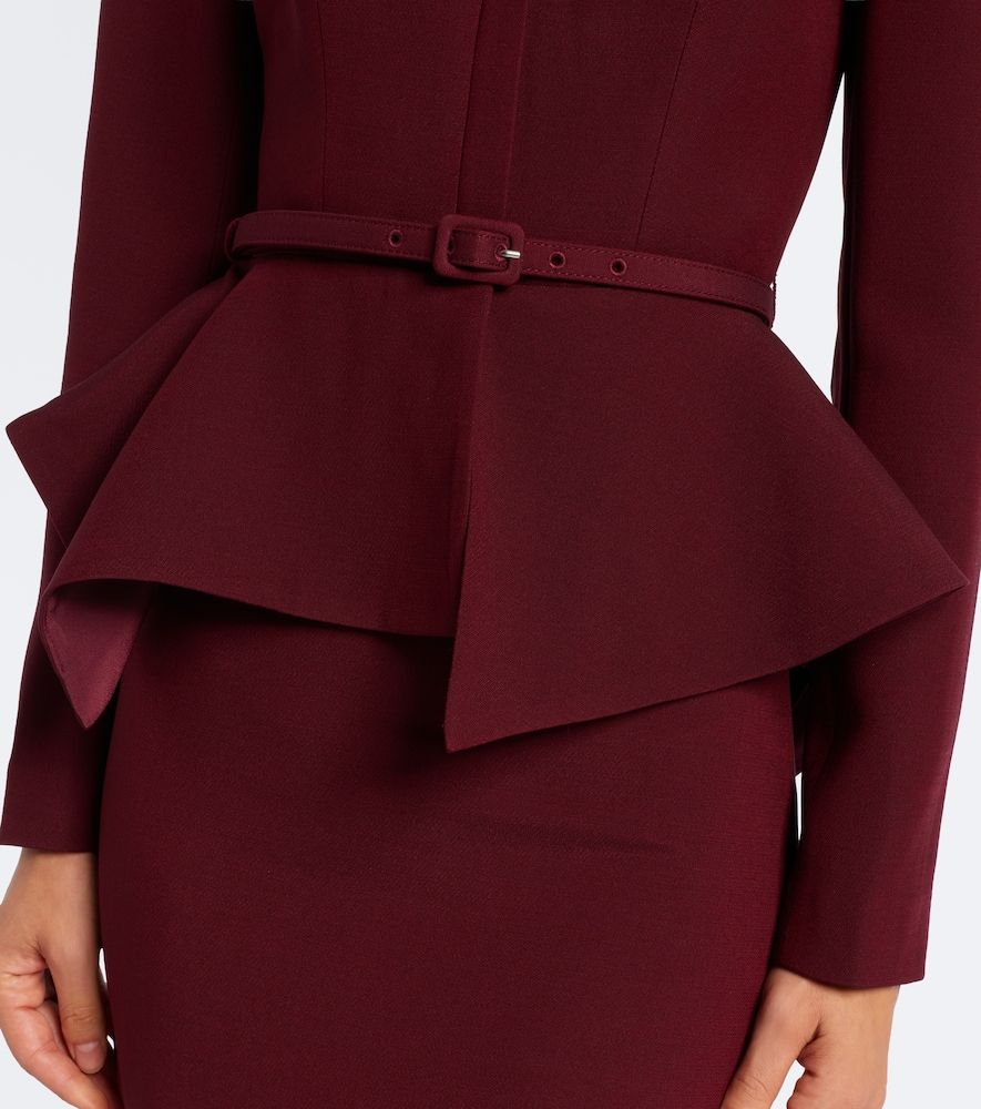Schößchenjacke aus Wolle und Seide - Roland Mouret - Modalova