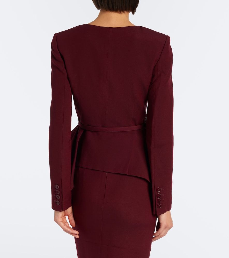 Schößchenjacke aus Wolle und Seide - Roland Mouret - Modalova
