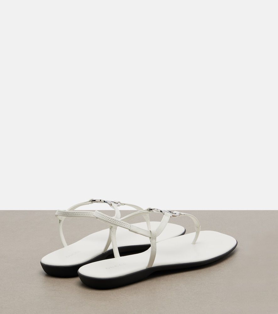 Sandali infradito Interlocking G in pelle - Gucci - Modalova