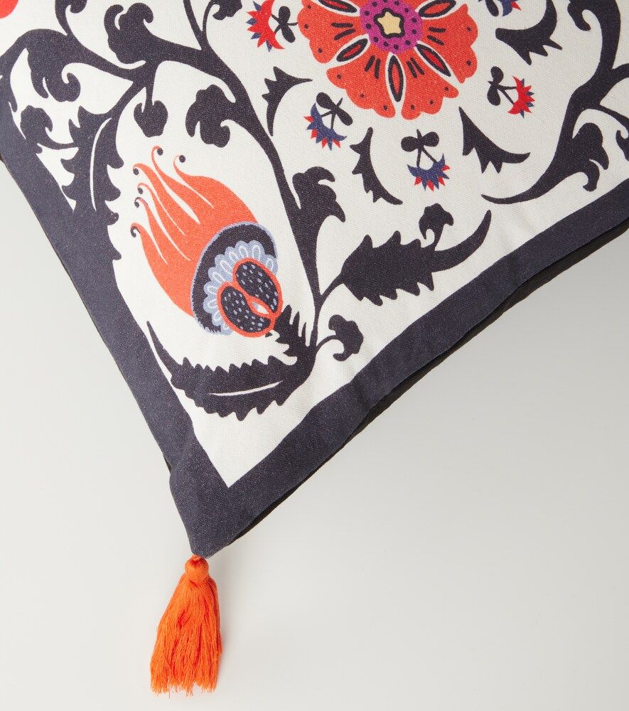 Cuscino Flowers in velluto con stampa - Les-Ottomans - Modalova