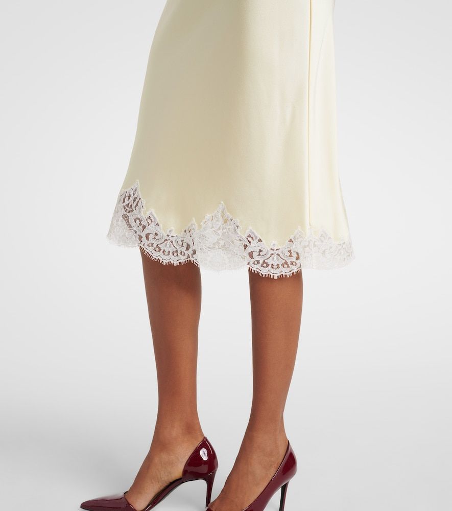 Abito sottoveste in raso con pizzo - Stella McCartney - Modalova