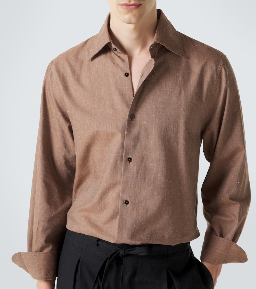 Stòffa Camicia in cotone e seta - Stoffa - Modalova