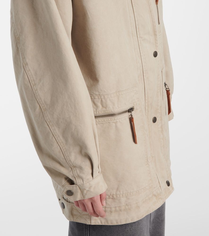Kimeliaga corduroy-trimmed jacket - Marant Etoile - Modalova
