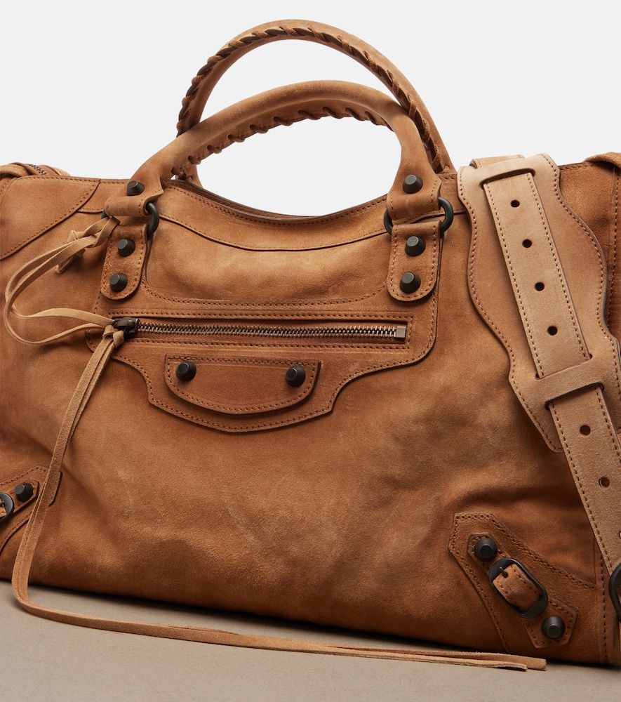 Borsa Le City Medium in suede - Balenciaga - Modalova