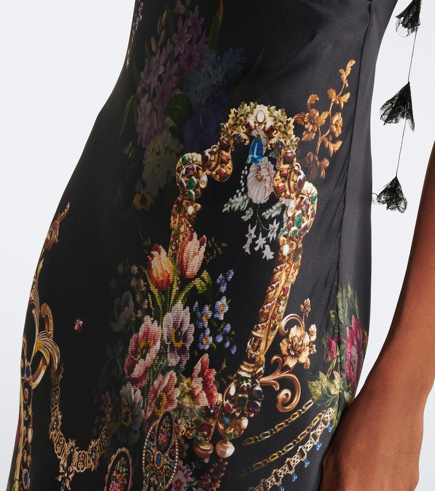 Abito sottoveste in raso di seta - Camilla - Modalova