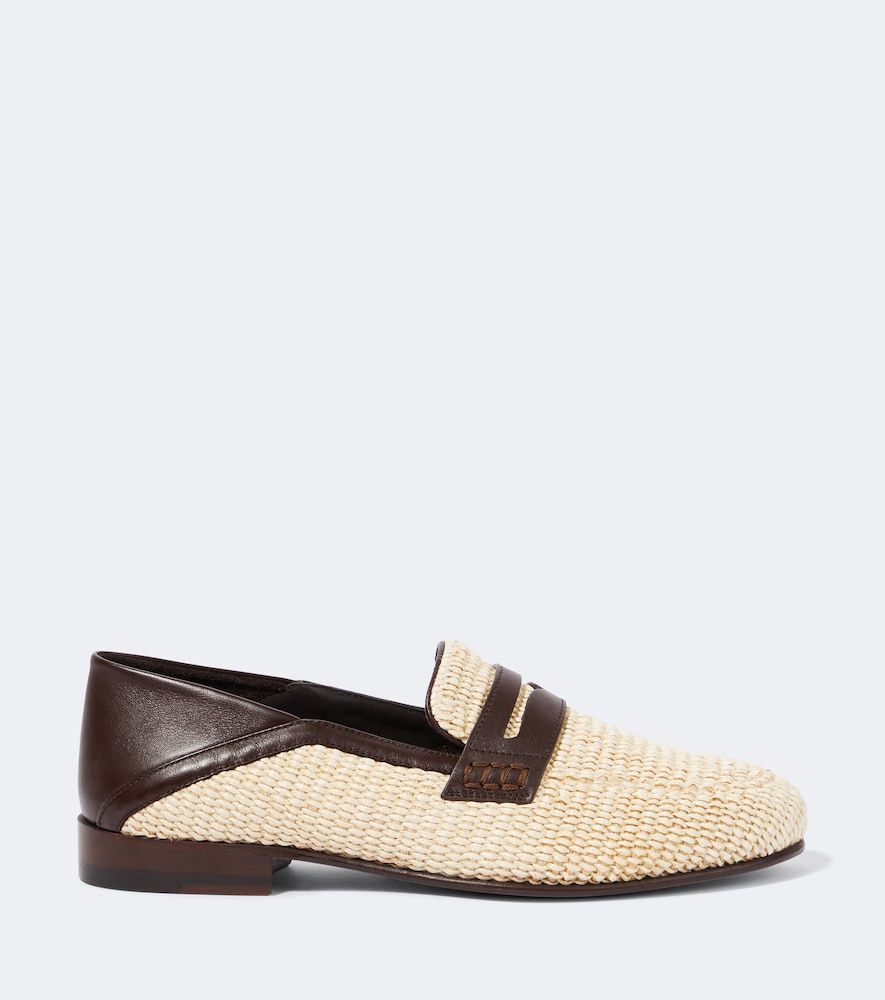 Loafers Padstow aus Raffiabast mit Leder - Manolo Blahnik - Modalova