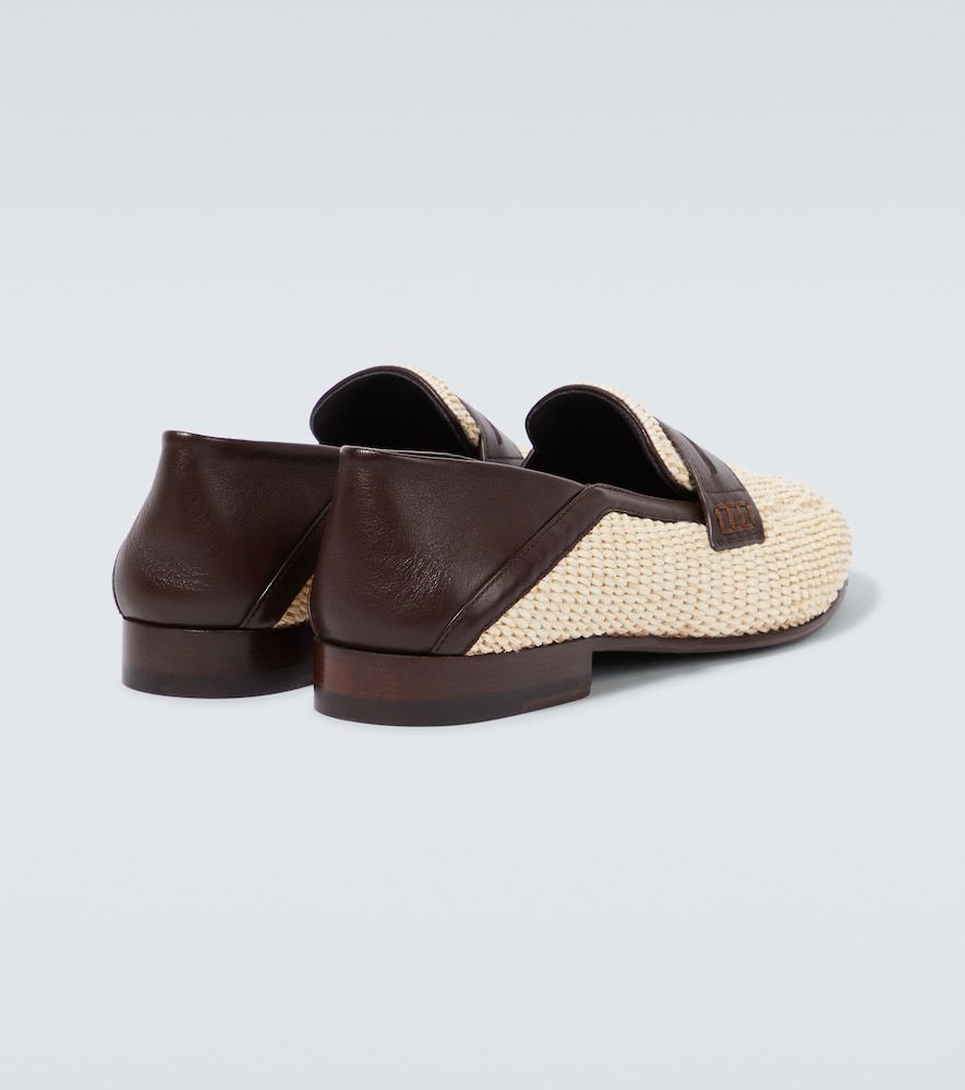 Loafers Padstow aus Raffiabast mit Leder - Manolo Blahnik - Modalova
