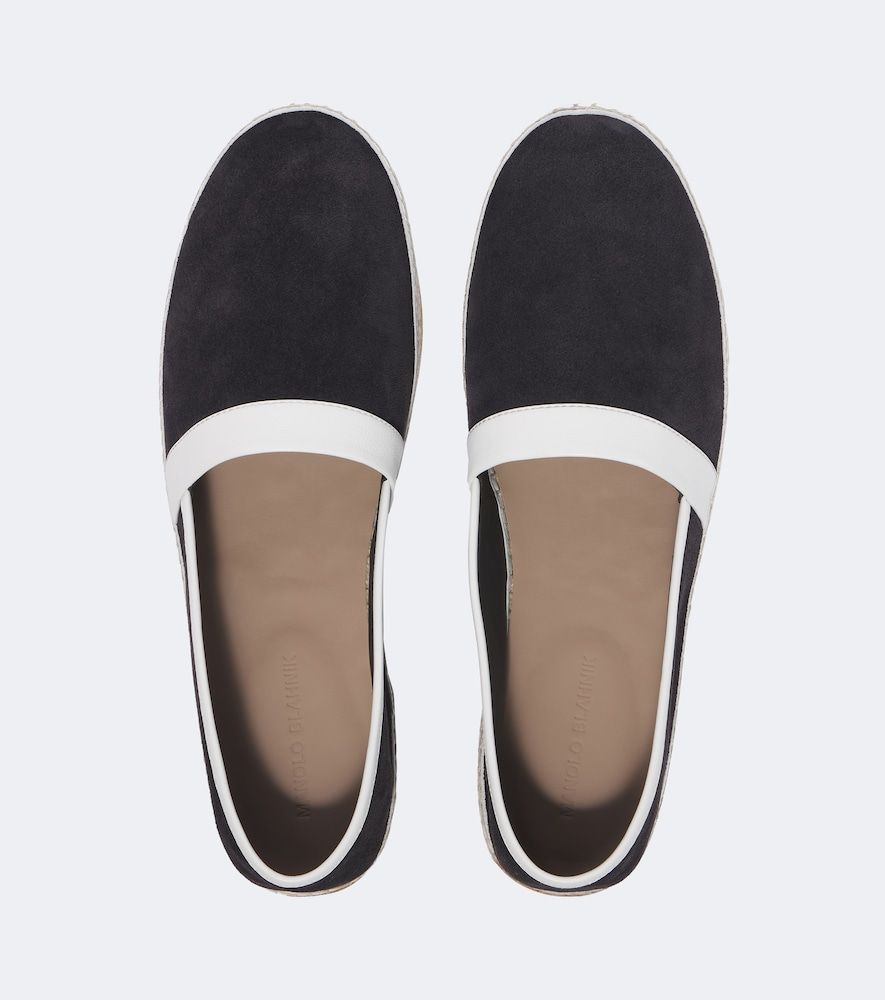 Espadrilles Nerano aus Veloursleder - Manolo Blahnik - Modalova
