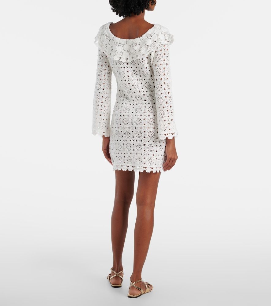 Vestido corto Envalira de croché de algodón - Rixo - Modalova