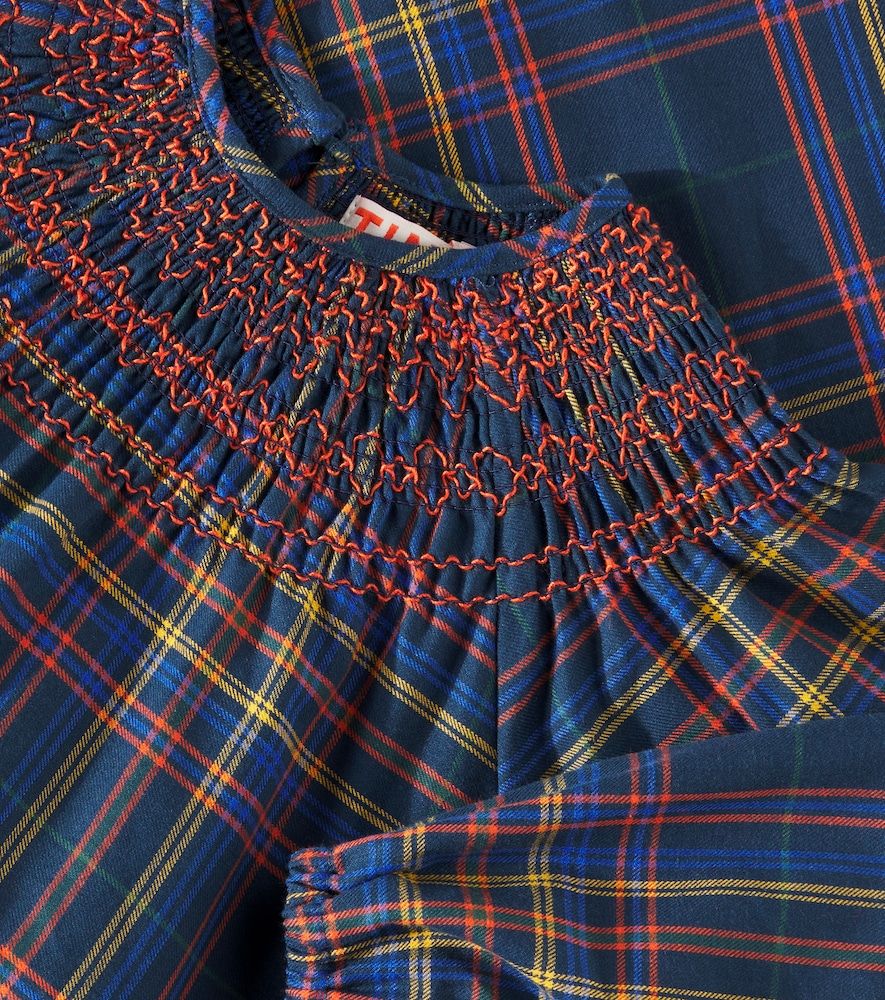 Vestido de franela de algodón a cuadros - Tinycottons - Modalova