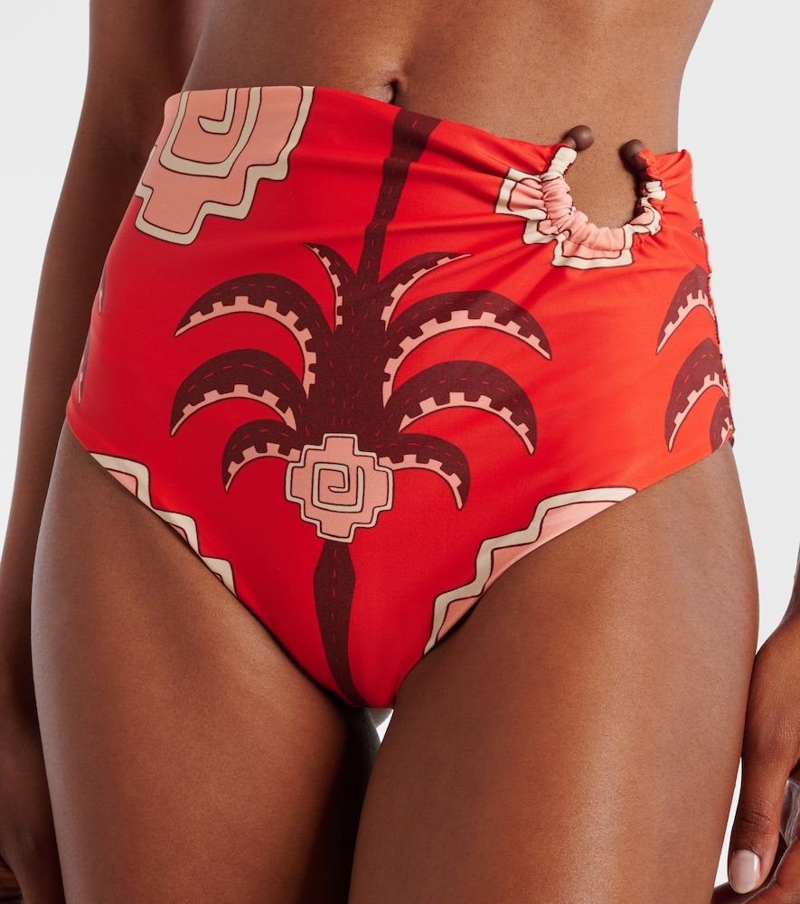 Braga de bikini Taita estampada de tiro alto - Johanna Ortiz - Modalova