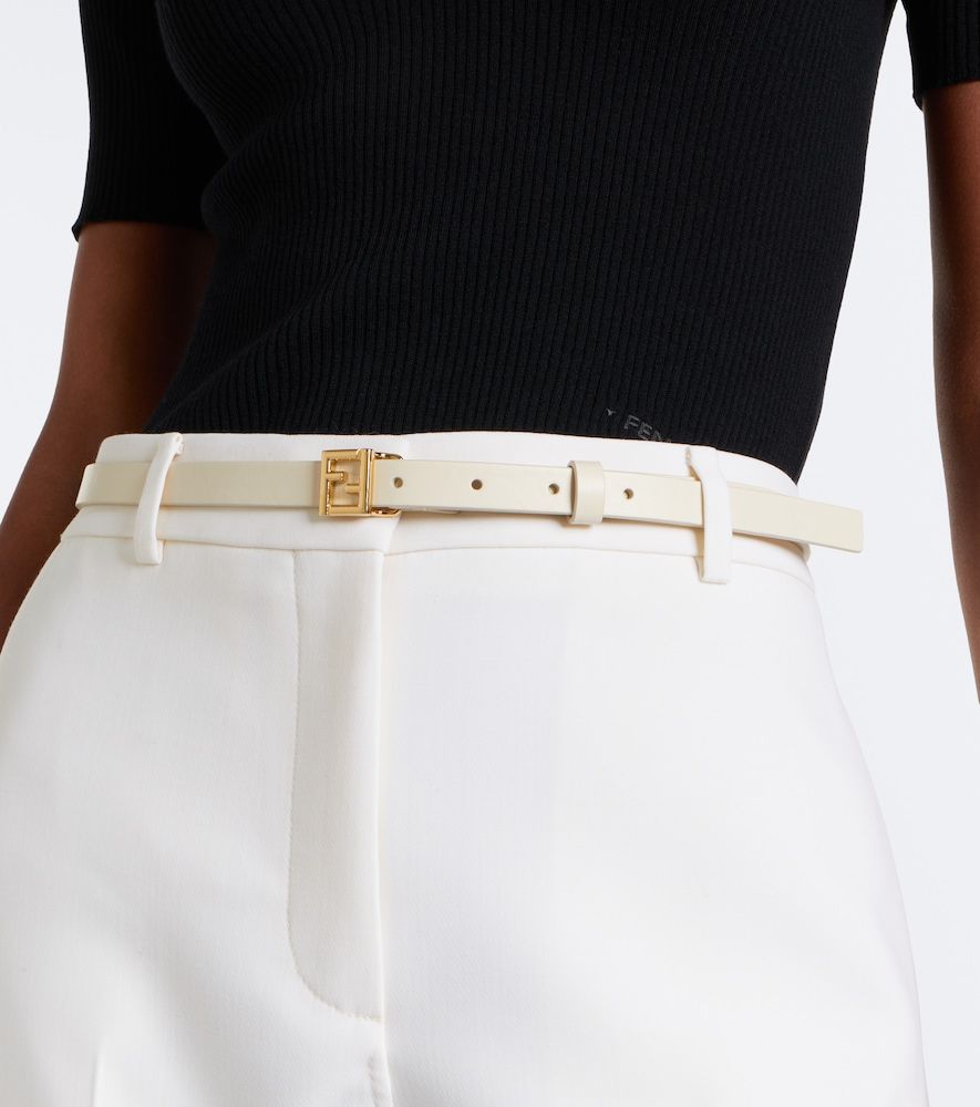 Fendi Cintura FF in pelle - Fendi - Modalova