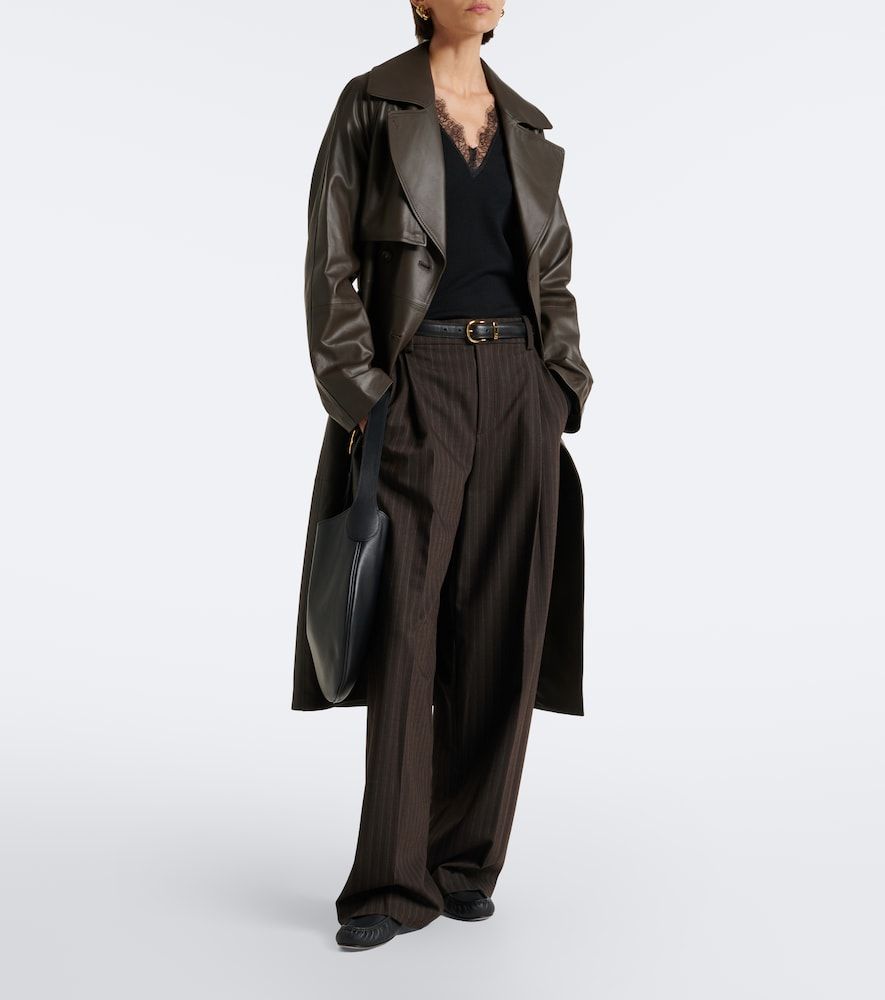 Top in maglia a coste con pizzo - Vince - Modalova