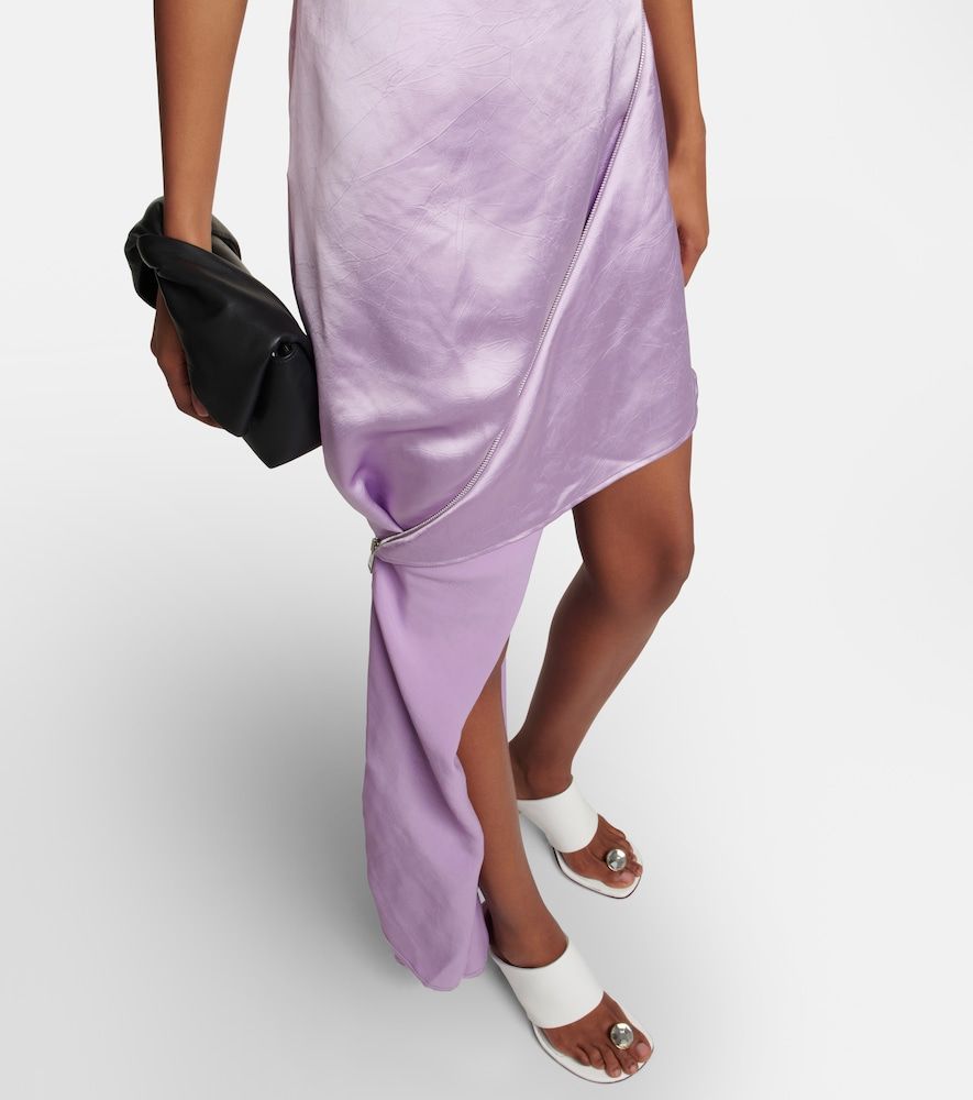 Abito sottoveste in raso con zip - JW Anderson - Modalova