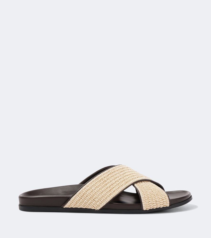 Sandalen Chiltern aus Raffiabast mit Leder - Manolo Blahnik - Modalova