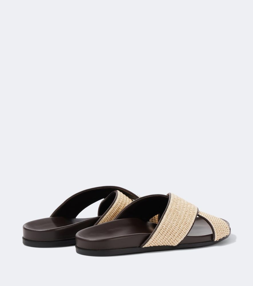 Sandalen Chiltern aus Raffiabast mit Leder - Manolo Blahnik - Modalova