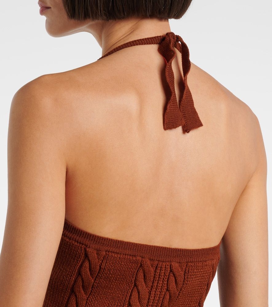 Top de lana con cuello halter - Shushu/Tong - Modalova