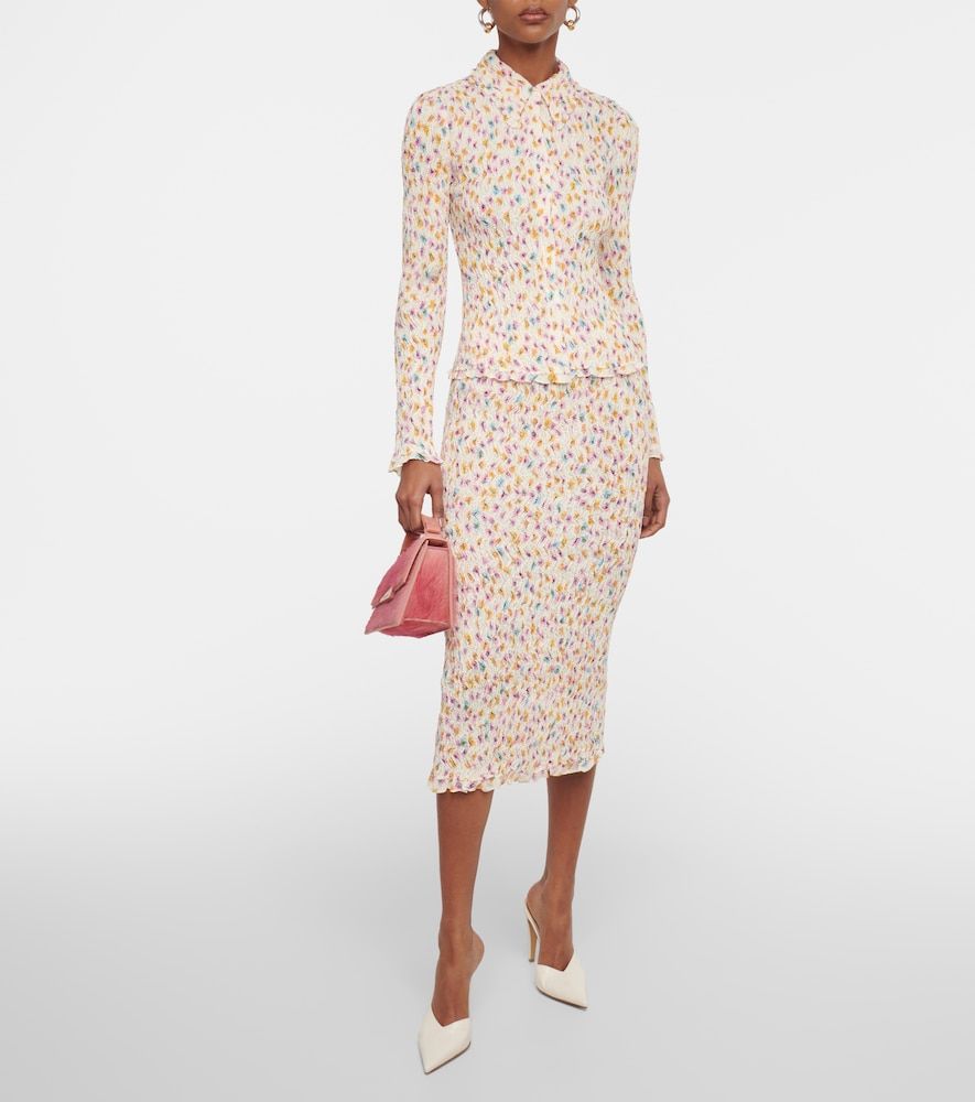Top plisado floral - Dorothee Schumacher - Modalova