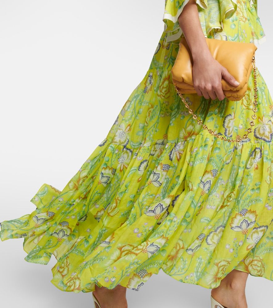Vestido largo de ramio floral - Dorothee Schumacher - Modalova