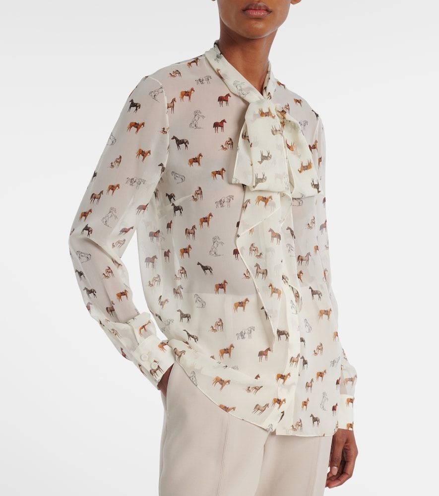 Shildon tie-neck silk blouse - Gabriela Hearst - Modalova