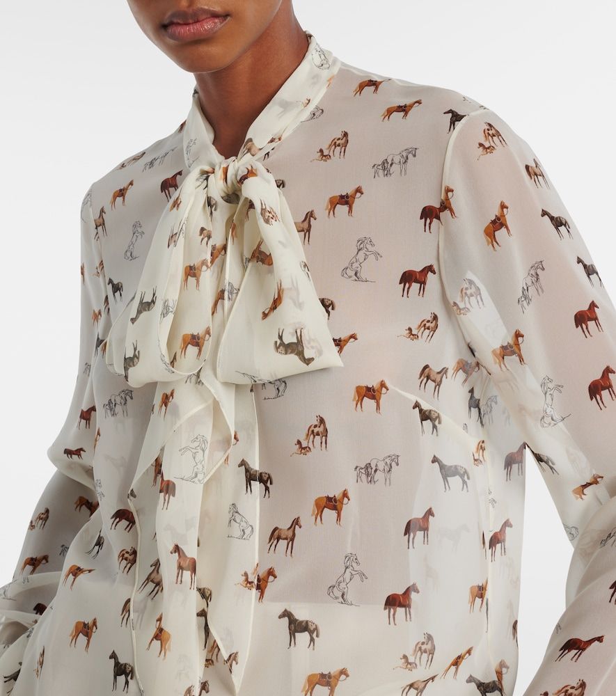 Shildon tie-neck silk blouse - Gabriela Hearst - Modalova