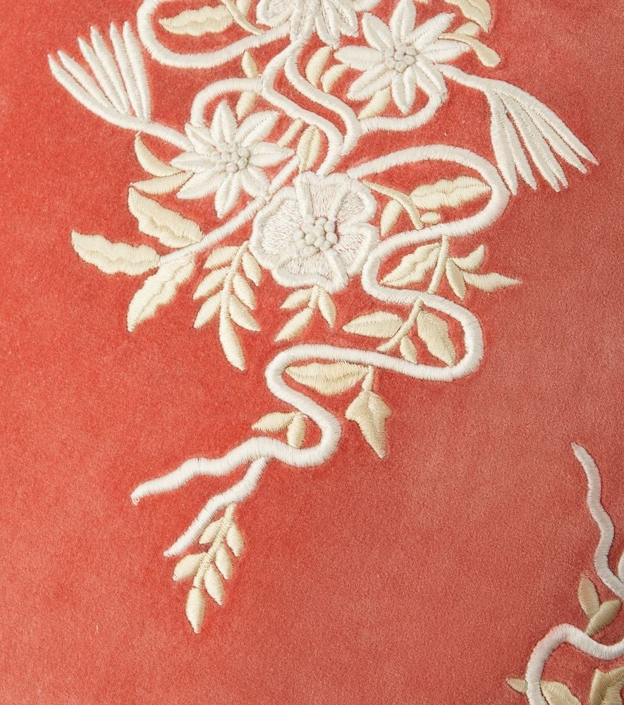 Cuscino in velluto di cotone con ricamo - Les-Ottomans - Modalova