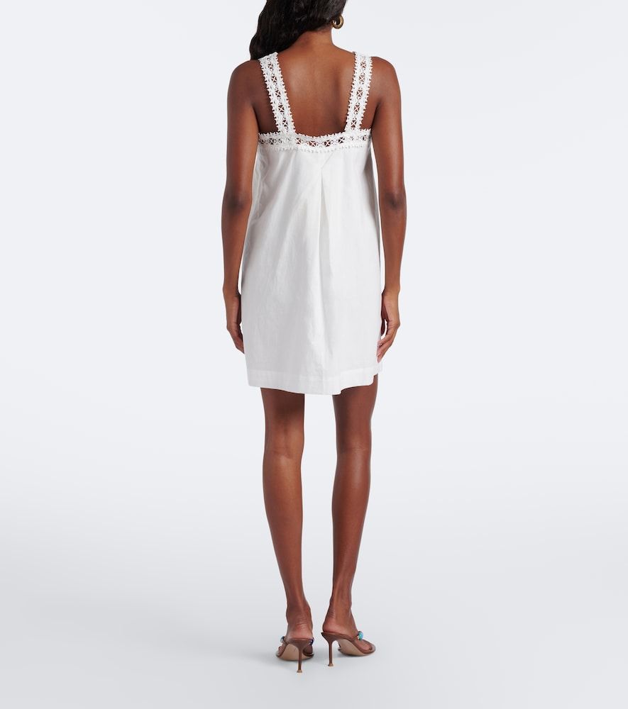 Vestido corto Veda de algodón con croché - Posse - Modalova