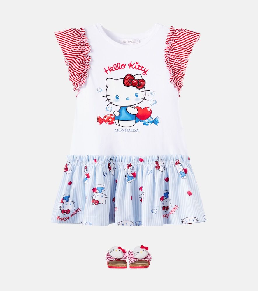 Vestido de jersey de algodón estampado - Monnalisa - Modalova
