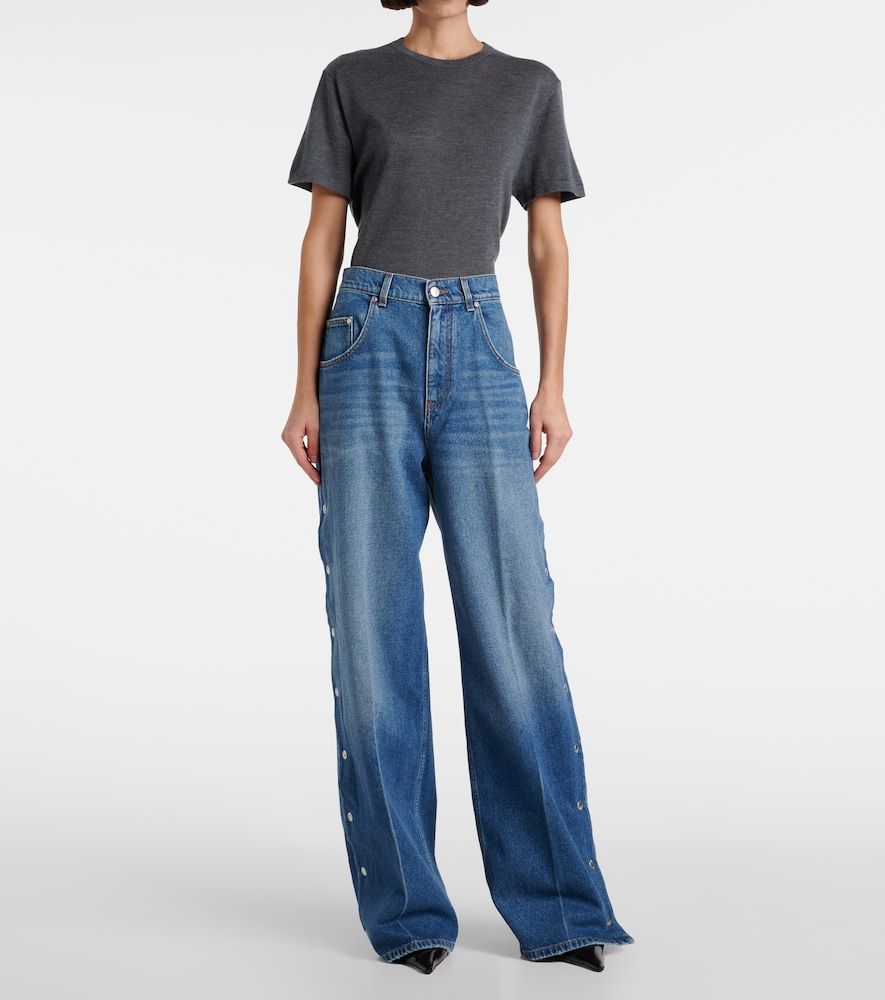 Mid-Rise Wide-Leg Jeans - Stella McCartney - Modalova
